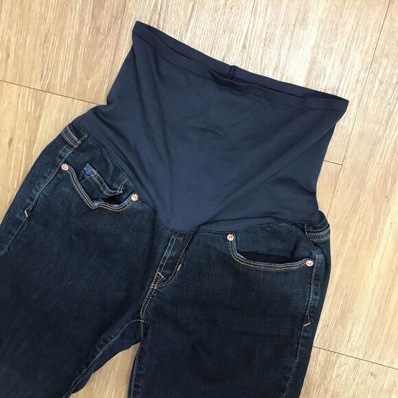 Gap Womens Jeans‎ Size 2R 2 R 26 Sexy Boot Cut Maternity Dark Wash Blue Denim - Picture 2 of 5